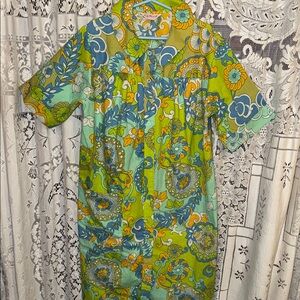 Vintage Gilead groovy housecoat